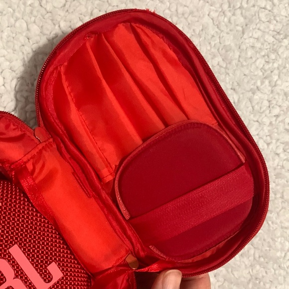 Red and White Striped Makeup Bag - Picture 10 of 17